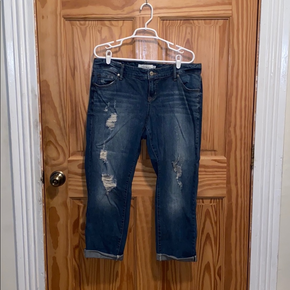 Torrid boyfriend crop jean